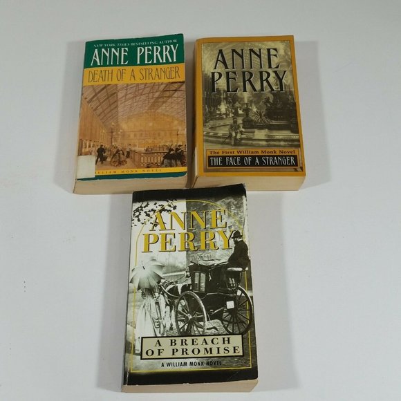 3 Anne Perry William Monk Paperback Books Face of a Stranger Breach of Promise - Picture 3 of 6